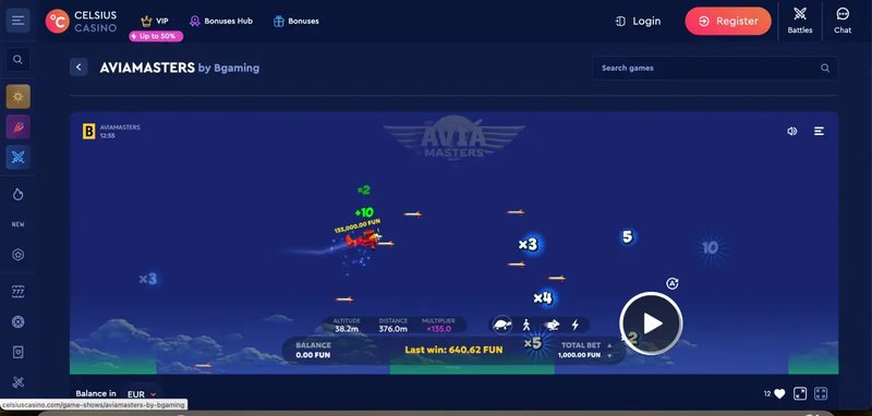 Overview of avia masters plane game